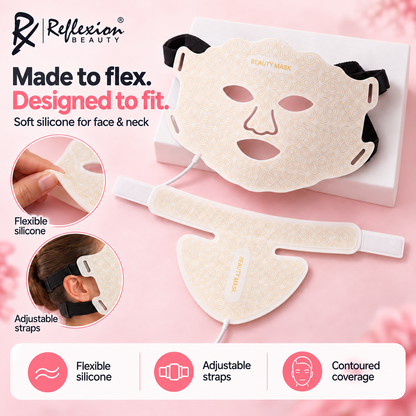 RxPro® Silicone LED Face, Neck & Chest Light Therapy Décolletage Mask