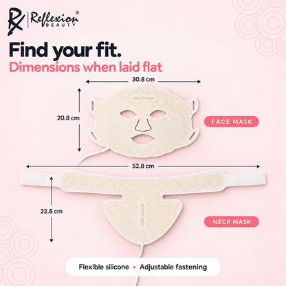 RxPro® Silicone LED Face, Neck & Chest Light Therapy Décolletage Mask