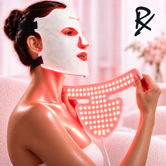 RxPro® Silicone LED Face, Neck & Chest Light Therapy Décolletage Mask