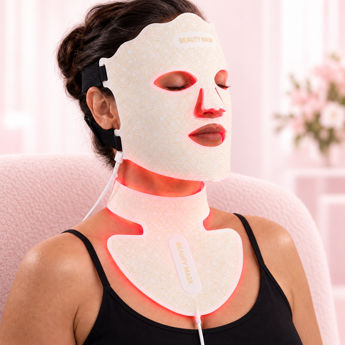 RxPro® Silicone LED Face, Neck & Chest Light Therapy Décolletage Mask