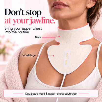 RxPro® Silicone LED Face, Neck & Chest Light Therapy Décolletage Mask